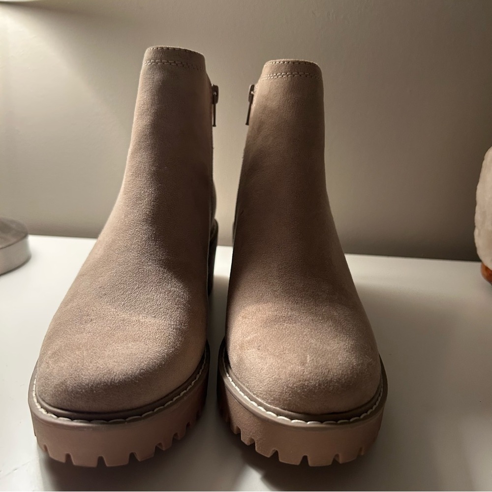 Beige Ankle Booties - Picture 2 of 5